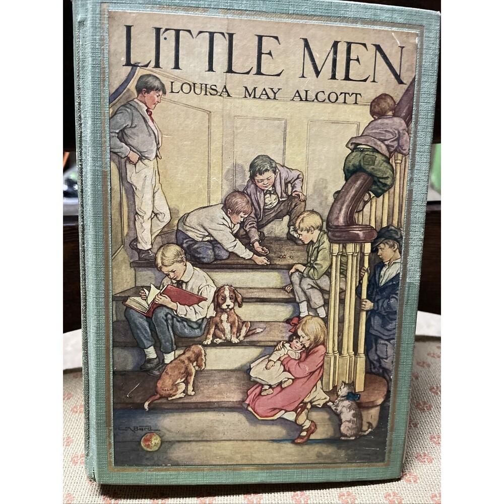 Vintage Book Little Men by Louisa May Alcott 1928 Hardcover